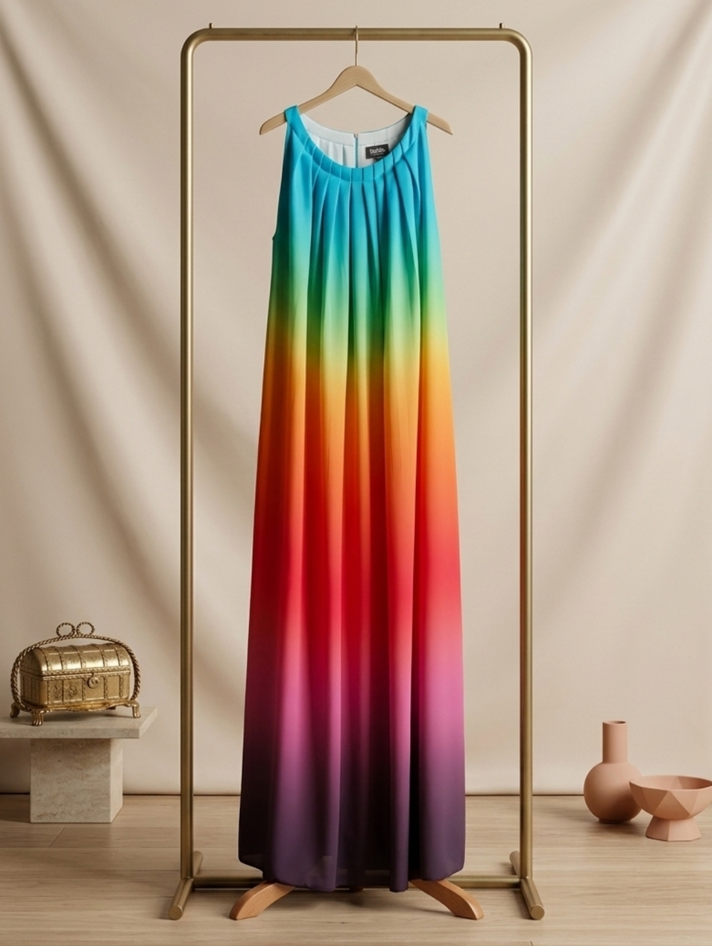 Rafaella Studio NWT pleated Ombre Maxi